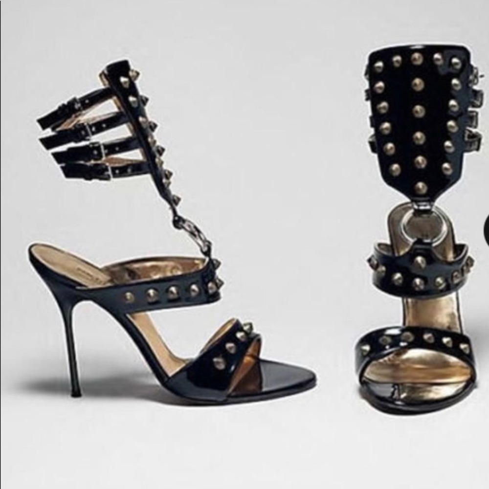 Dolce and Gabbana gladiator stiletto spike heel